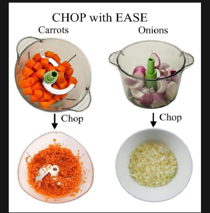 3L Manual Push Food Chopper - Multifunction Vegetable Cutter & Mixer