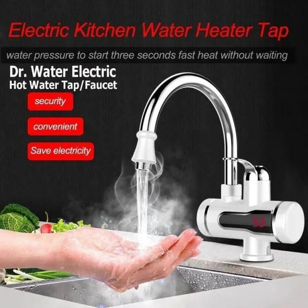 Instant Electric Tankless Water Heater Faucet with Digital Temperature Display
