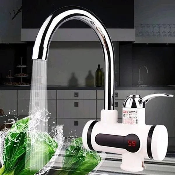 Instant Electric Tankless Water Heater Faucet with Digital Temperature Display