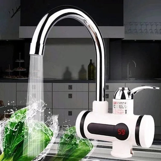 Instant Electric Tankless Water Heater Faucet with Digital Temperature Display